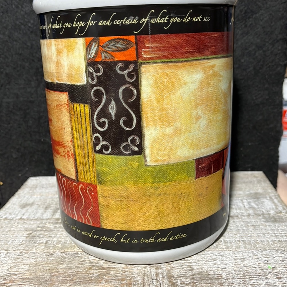 Cypress Home Utensil Holder 6 3/4 inches tall
